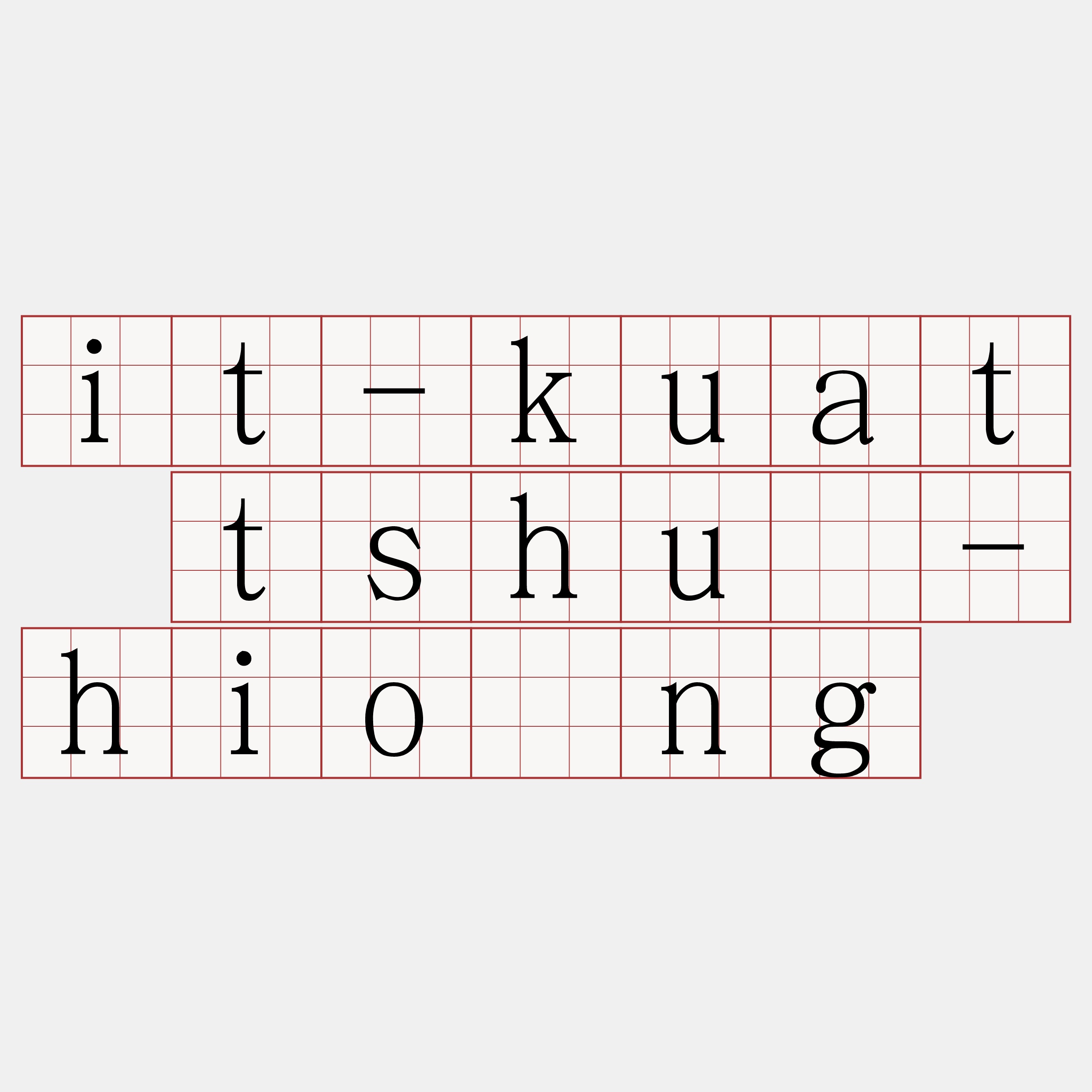 it-kuat tshû-hiông